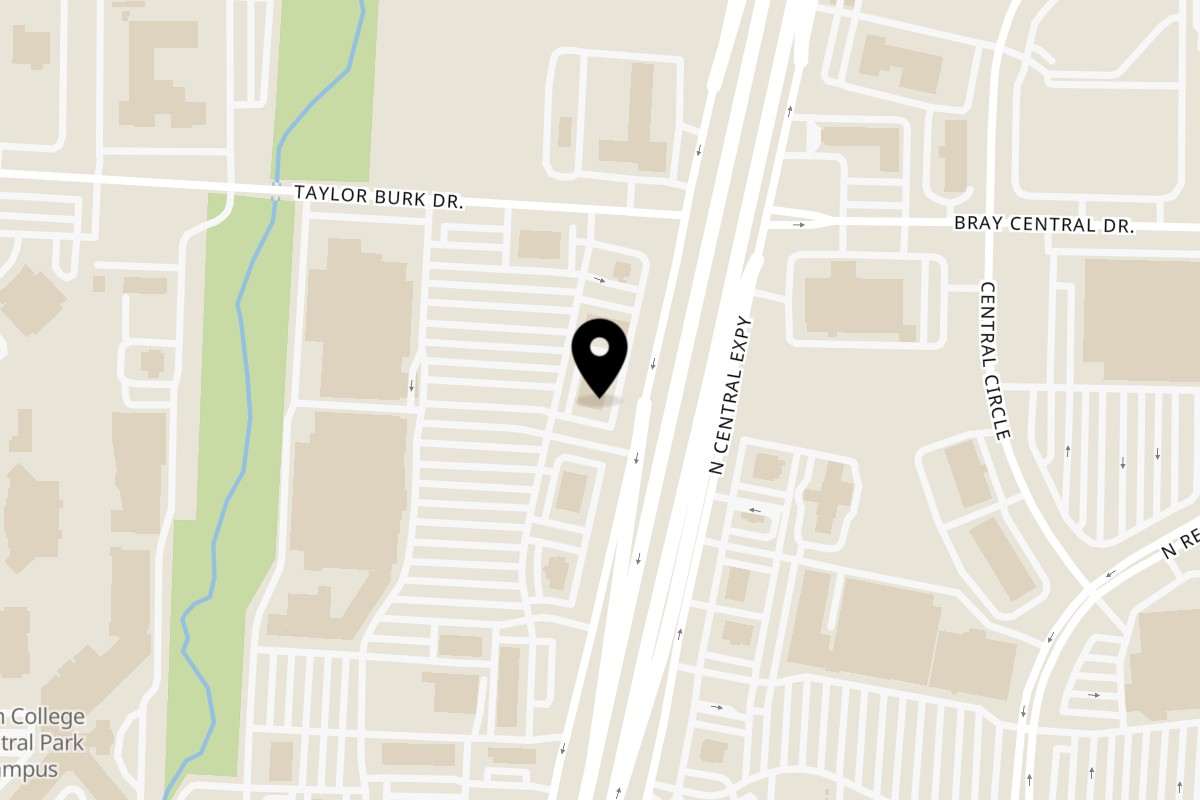 Map showing the location of YOHE SUSHI & SEAFOOD on 2045 N Central Expy #700 in McKinney